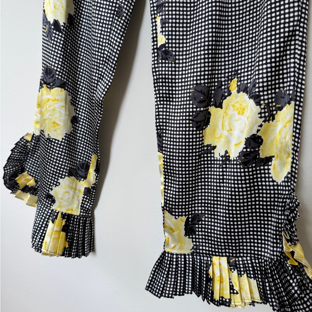 NWT Ganni Silk Floral Pants - Picture 3 of 3
